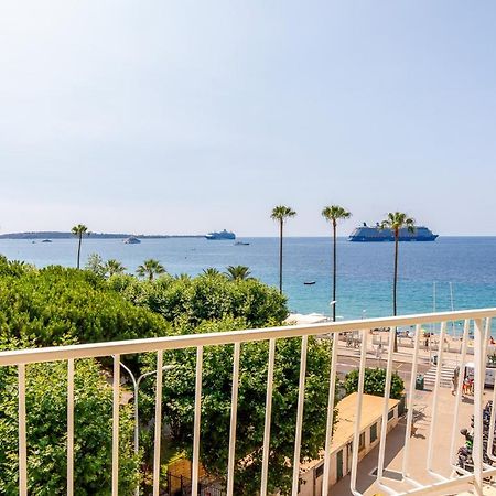 Vue Mer Exceptionnelle Sur Plage Du Midi En 1Re Ligne- 2 Chambres カンヌ エクステリア 写真